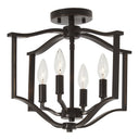 Minka Lavery 4656-579 Elyton 4 Light Semi Flush Mount 1