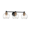 Minka Lavery 4913-653 Keyport 3Lt Bath in Sand Coal W/Natural Brushed Br 1