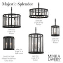 Minka Lavery 5496-729 Majestic Splendor - 6 Light Chandelier in Polished Nickel And Sand Coal 2