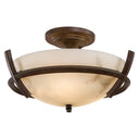 Minka Lavery 687-14 Calavera 3 Light Semi Flush Mount in Nutmeg 1