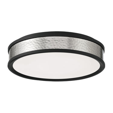 Minka Lavery 717-2-691-L Led Flush Mount - 15" X 30W Led Coal And Bn in Coal and Brushed Nickel 1