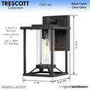 Minka Lavery 72471-66 Trescott 1 Light Outdoor Wall Light 2
