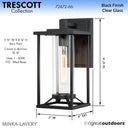 Minka Lavery 72472-66 Trescott 1 Light Outdoor Wall Light 2