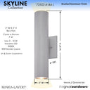Minka Lavery 72502-L Skyline 2 Light Outdoor Wall Light 5