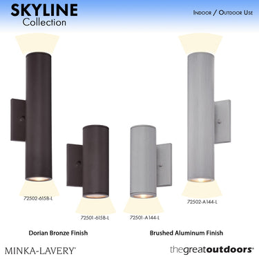 Minka Lavery 72502-L Skyline 2 Light Outdoor Wall Light 3