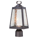 Minka-Lavery 73106-143C-LTalera LED 15 inch Oil Rubbed Bronze/Gold Outdoor Post Mount Lantern 1