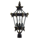 Minka-Lavery 8936-95Stratford Hall 4 Light 28 inch Heritage/Gold Outdoor Post Mount Lantern 1