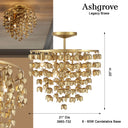 Minka Lavery Ashgrove 21" 6 Light Semi Flush - 3965-732 6