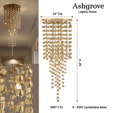 Minka Lavery Ashgrove 24" 8 Light Pendant - 3967-732 7