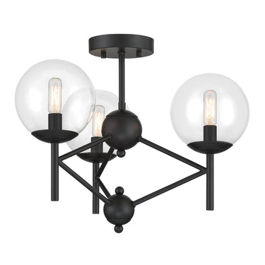 Minka Lavery Auresa 3 Light, Semi Flush Fixture In Metal - 2799 1