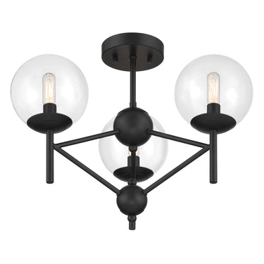 Minka Lavery Auresa 3 Light, Semi Flush Fixture In Metal - 2799 2