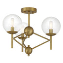 Minka Lavery Auresa 3 Light, Semi Flush Fixture In Metal - 2799 5