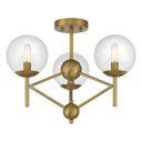 Minka Lavery Auresa 3 Light, Semi Flush Fixture In Metal - 2799 7