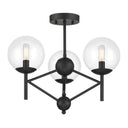 Minka Lavery Auresa 3 Light, Semi Flush Fixture In Metal - 2799 