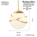 Minka Lavery Batignolles 1 Light Pendant - 5432-853 4