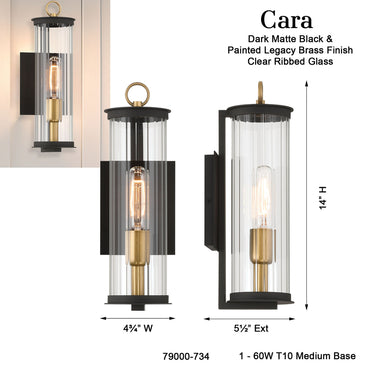 Minka Lavery Cara 14" High 1 Light Outdoor Wall Sconce - 79000-734 8