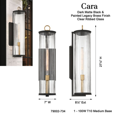 Minka Lavery Cara 27.5" High 1 Light Outdoor Wall Sconce - 79002-734 6