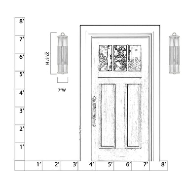 Minka Lavery Cara 27.5" High 1 Light Outdoor Wall Sconce - 79002-734 7