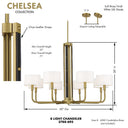 Minka Lavery Chelsea 8 Light Chandelier - 2788-695 4