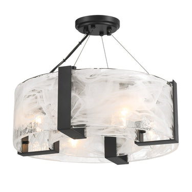 Minka Lavery Cloud Break 4 Light Semi Flush - 3614-66A 2