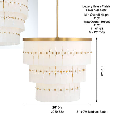 Minka Lavery Coronelle 26" 9 Light Pendant - 2089-732 7