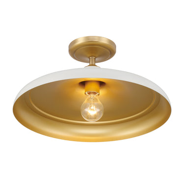 Minka Lavery Crowne 16" 1 Light Semi Flush - 3936 10