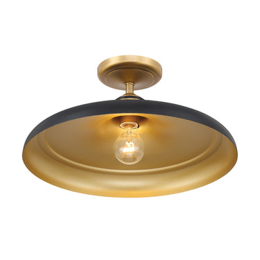 Minka Lavery Crowne 16" 1 Light Semi Flush - 3936 6