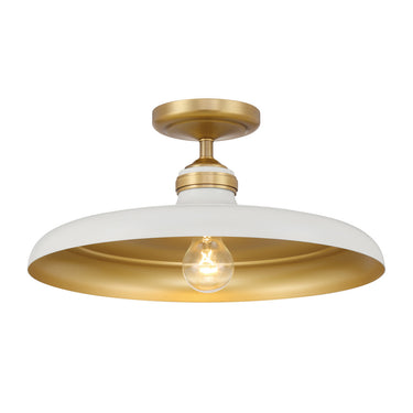 Minka Lavery Crowne 16" 1 Light Semi Flush - 3936 9