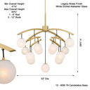 Minka Lavery Curven 42" 13 Light Chandelier - 3748-732 8