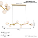 Minka Lavery Curven 54" 8 Light Island Pendant - 3747-732 6