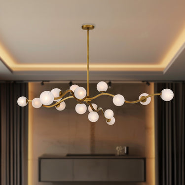 Minka Lavery Curven 75" 16 Light Chandelier - 3749-732 7