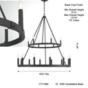 Minka Lavery Dutton 42.75" 18 Light Chandelier - 1717 8