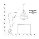 Minka Lavery Elora 24" 6 Light Pendant - 3695-732 9