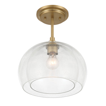 Minka Lavery Glint 12" 1 Light Convertible Semi Flush/Pendant - 2725-732 2