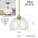 Minka Lavery Glint 12" 1 Light Convertible Semi Flush/Pendant - 2725-732 9