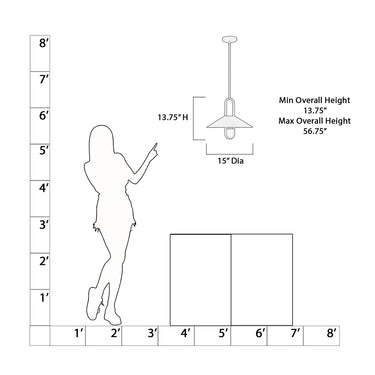 Minka Lavery Goldenridge 15" 1 Light Pendant - 151-876 8