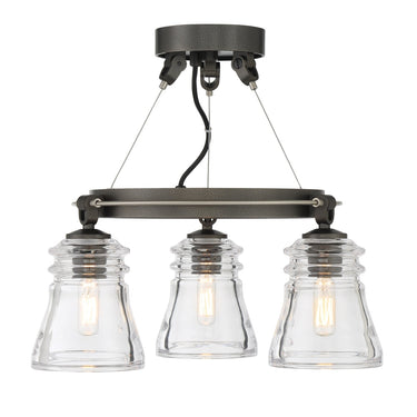 Minka Lavery Graham Avenue 3 Light Semi Flush - 2735-709 
