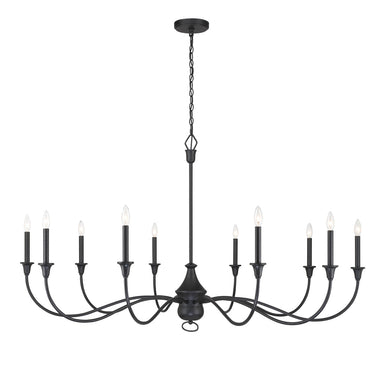Minka Lavery Halifax County 10 Light Chandelier Fixture In Metal - 6259-076 1