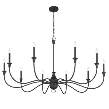 Minka Lavery Halifax County 10 Light Chandelier Fixture In Metal - 6259-076 