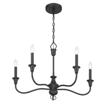 Minka Lavery Halifax County 5 Light Chandelier Fixure In Metal - 6255-076 1