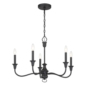 Minka Lavery Halifax County 5 Light Chandelier Fixure In Metal - 6255-076 2