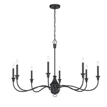 Minka Lavery Halifax County 8 Light Chandelier Ficture In Metal - 6258-076 