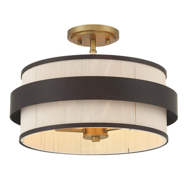 Minka Lavery Harbor Wrap 16" 3 Light Semi Flush - 3685-886 1