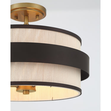 Minka Lavery Harbor Wrap 16" 3 Light Semi Flush - 3685-886 3