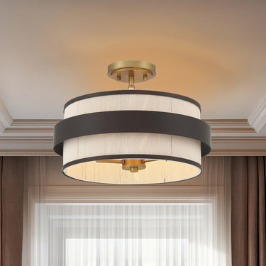 Minka Lavery Harbor Wrap 16" 3 Light Semi Flush - 3685-886 4