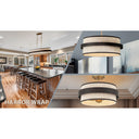 Minka Lavery Harbor Wrap 16" 3 Light Semi Flush - 3685-886 5
