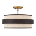 Minka Lavery Harbor Wrap 16" 3 Light Semi Flush - 3685-886