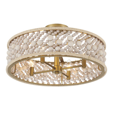 Minka Lavery Horsmore 20.25" 4 Light Semi Flush - 3645-870 2