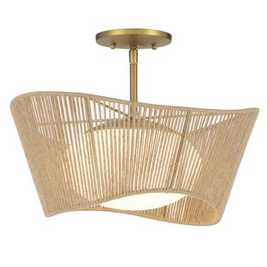 Minka Lavery Key Largo 1 Light Semi Flush - 6574-695 1