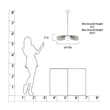 Minka Lavery Langley 24" 1 Light Pendant - 140-899 10